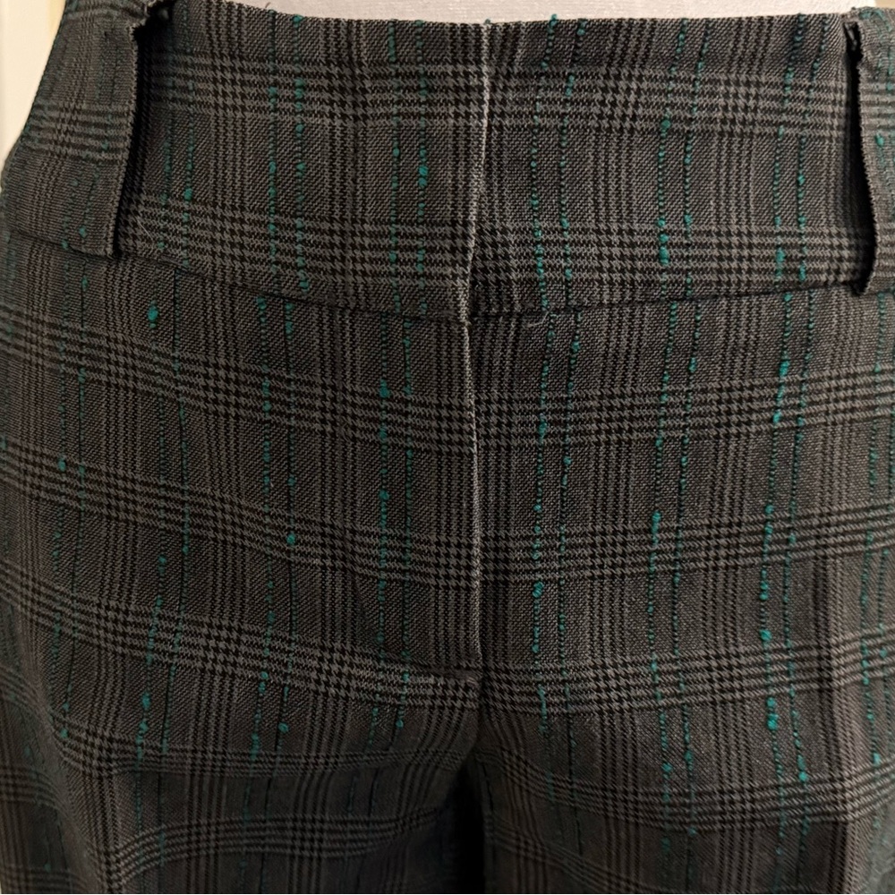Womyn Gray Plaid Trousers - Picture 5 of 12